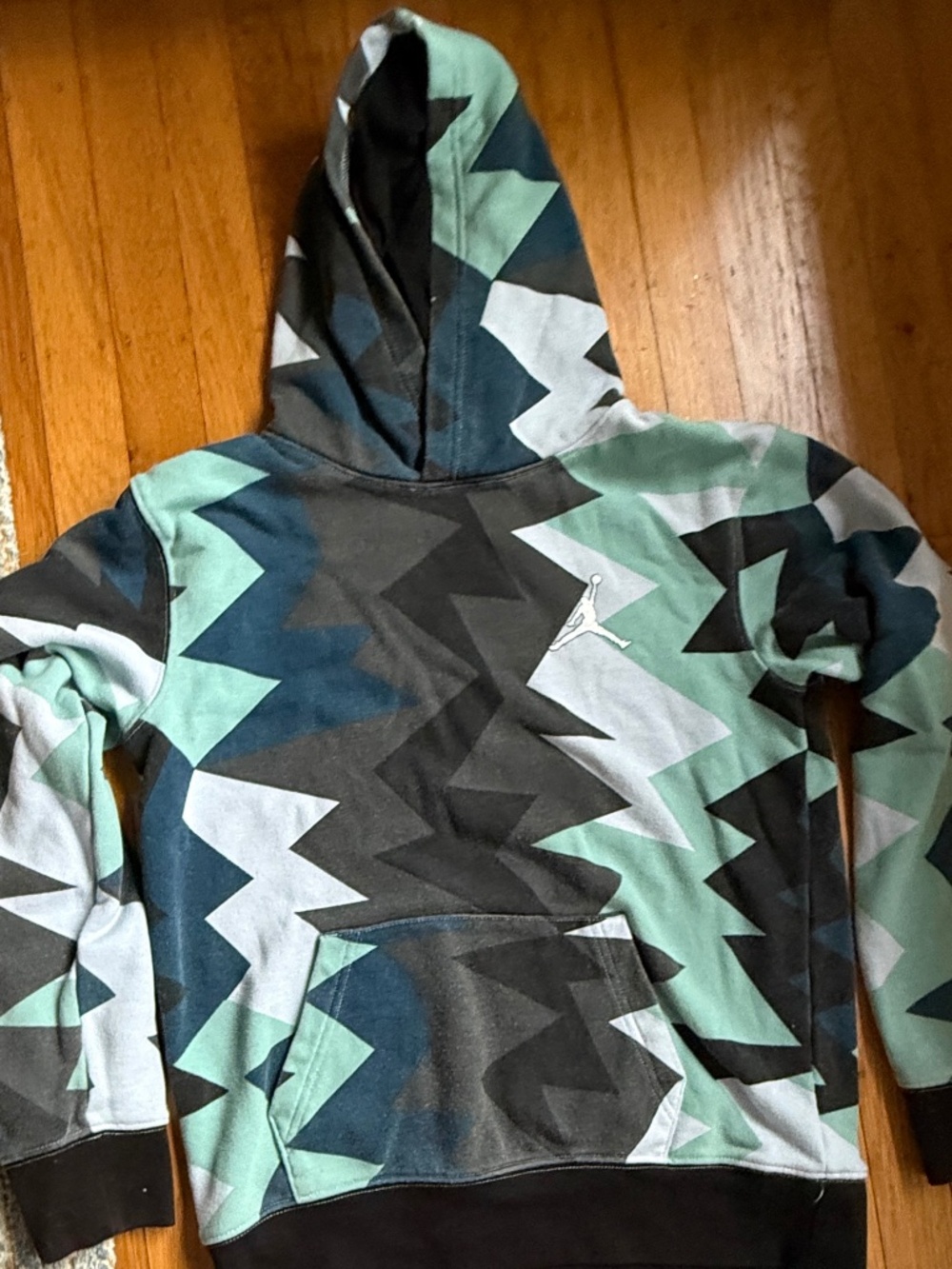 Jordan cotton hooded sweatshirt w kangaroo pocket
